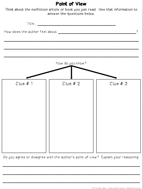 worksheets 1st w's 5 grade Point Teaching  Graphic Made View  of Practical Organizers