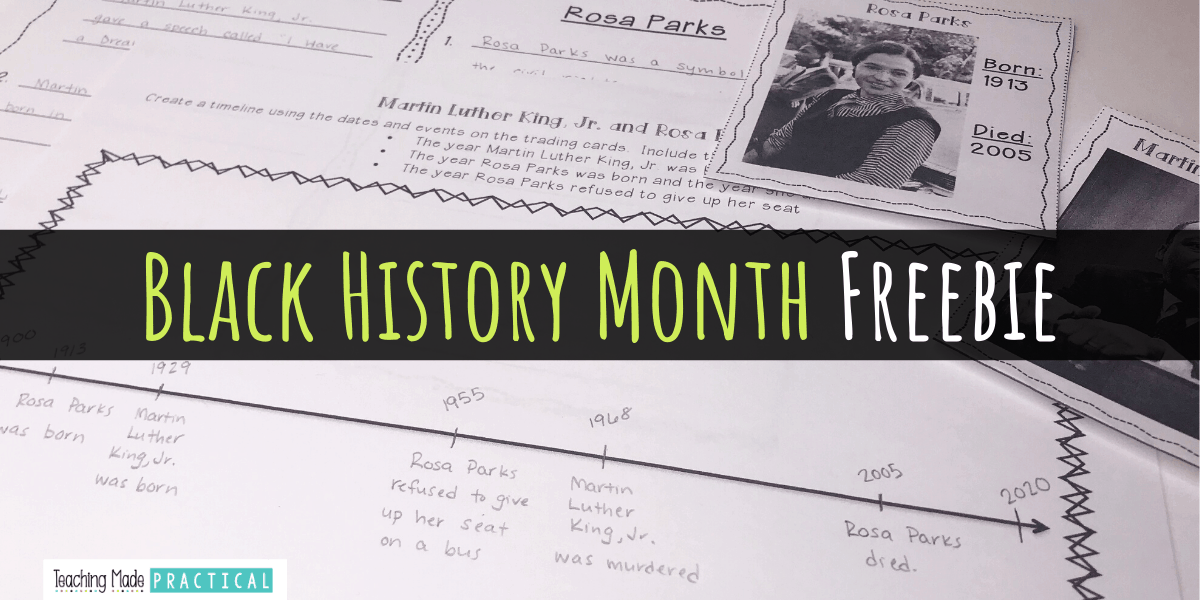 A no prep freebie to help students learn about Martin Luther King, Jr. and Rosa Parks.  