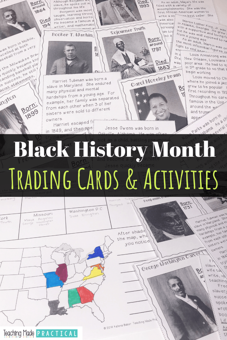 A no prep black history month reading comprehension activity for third, fourth, and fifth grade studetns
