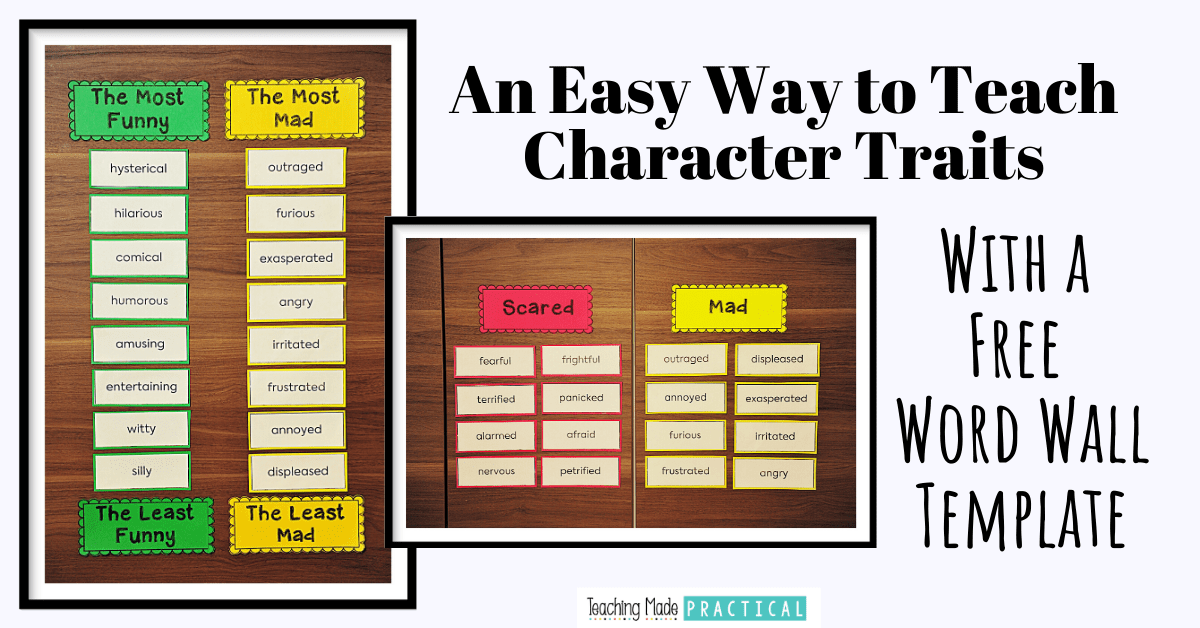 character trait template