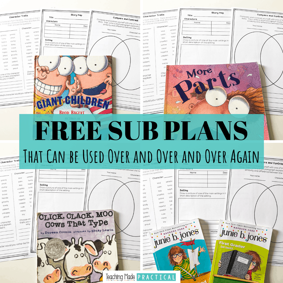 emergency sub plans pdf for upper elementary teachers