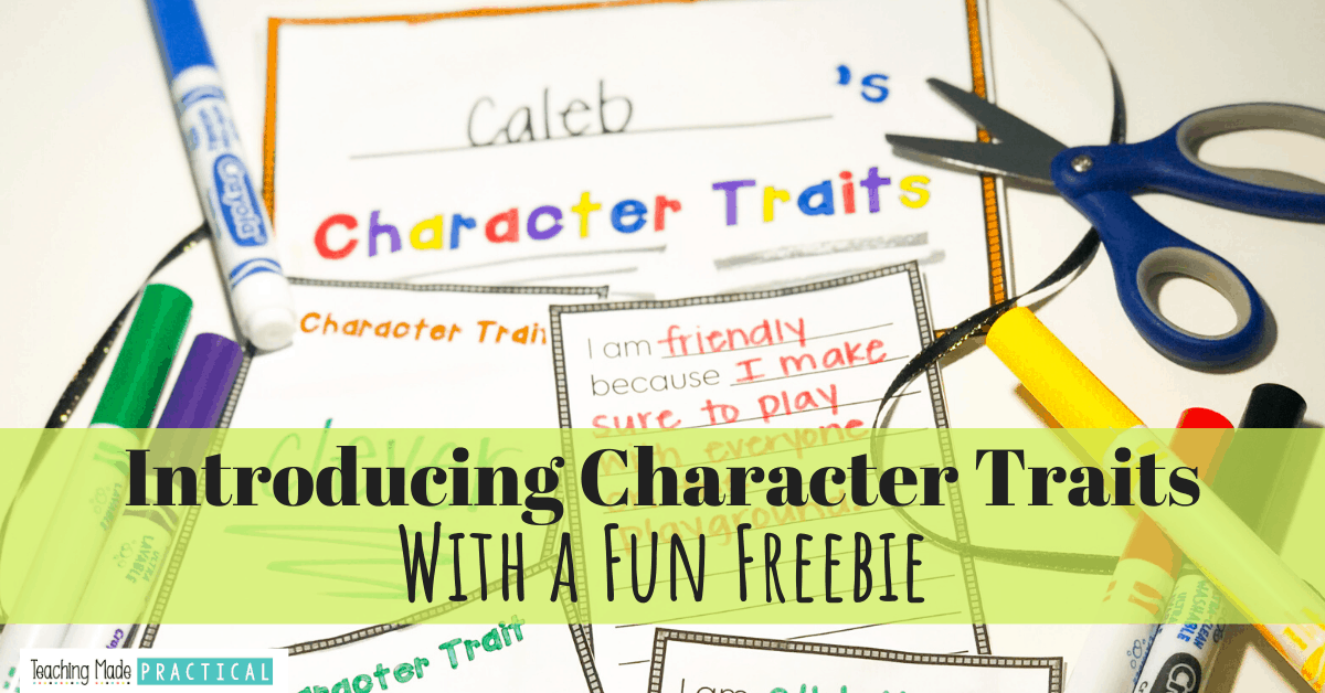 Tips and resources for making introducing character traits to your third and fourth grade students easy.  