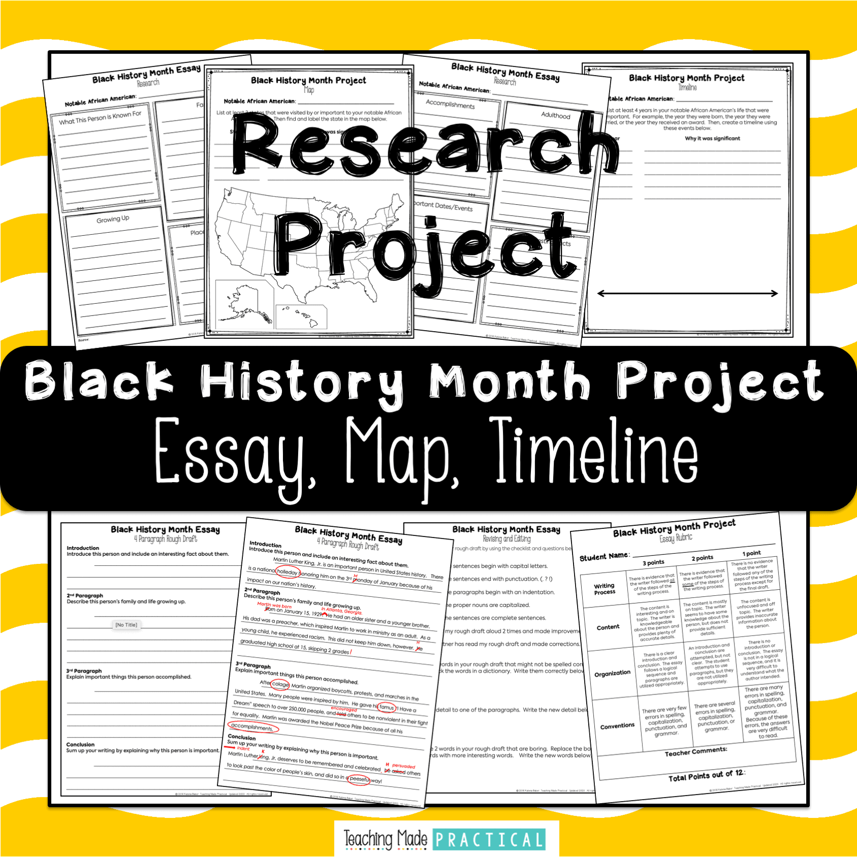 black history research project rubric