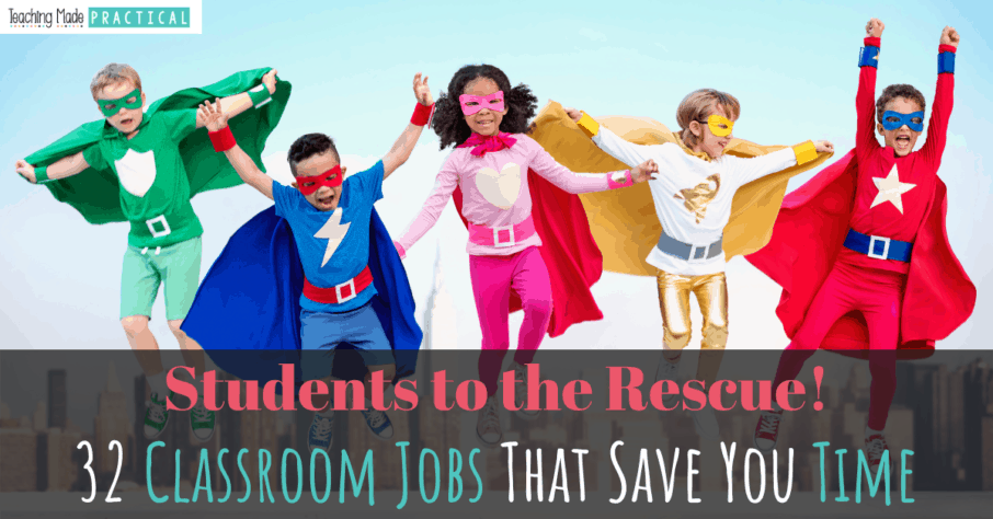 32 meaningful classroom job ideas - a list for 3rd, 4th, and 5th grade students