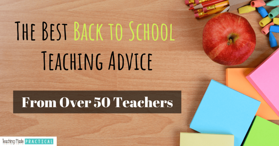 Back to School Advice for 3rd, 4th, and 5th grade teachers -from veterans!
