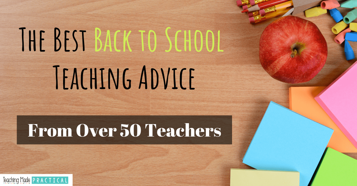 back to school teacher tips for 3rd, 4th, and 5th grade students - advice from real teachers