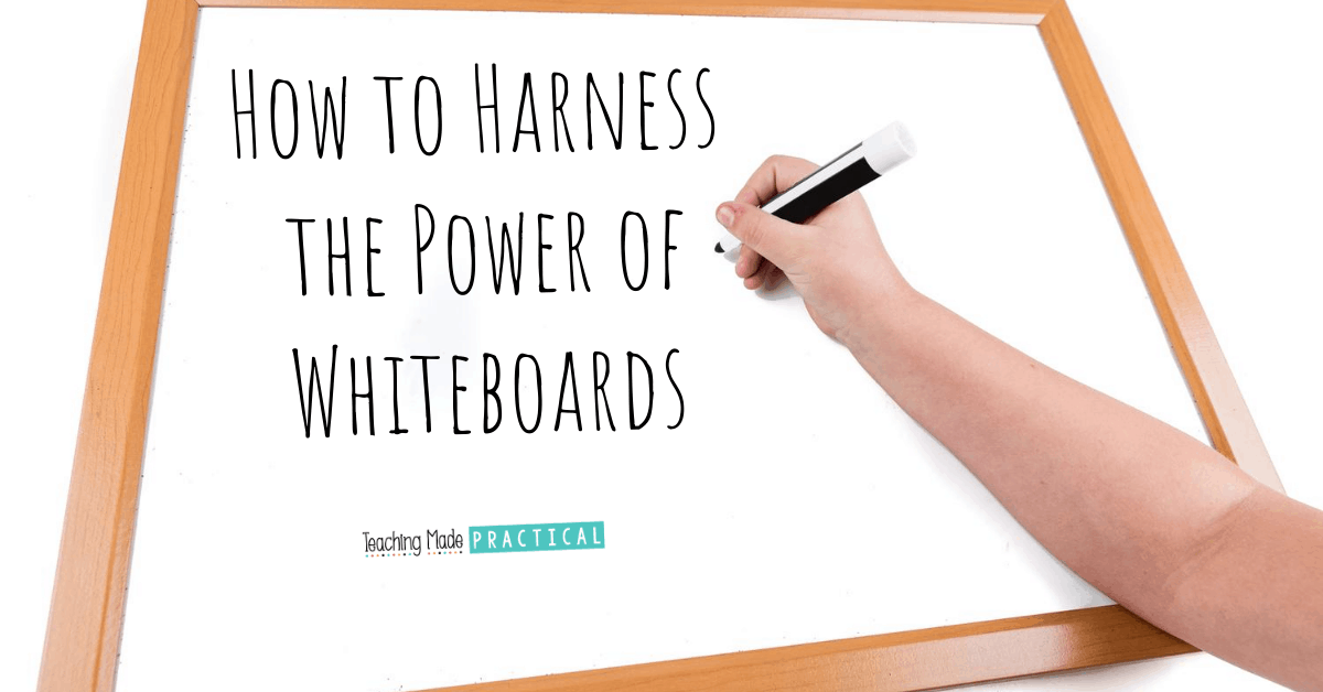 The benefits of personal whiteboards and dry erase markers in the 3rd, 4th, and 5th grade classroom, as well as things to consider when setting up procedures