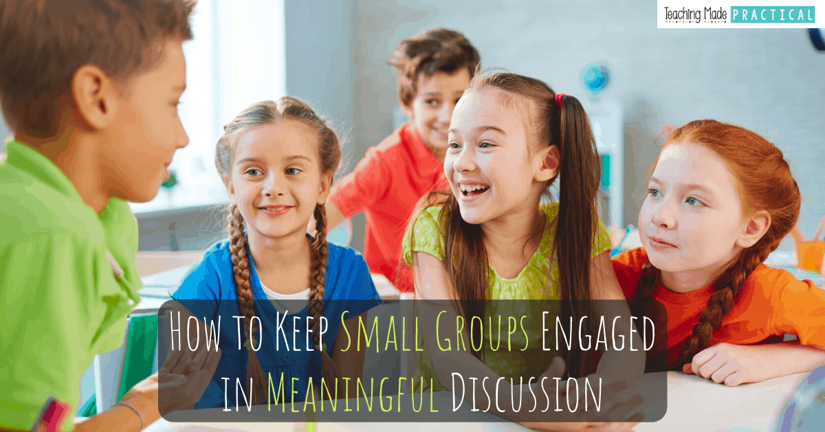 This small group discussion technique for upper elementary students will help you facilitate meaningful discussion in the classroom