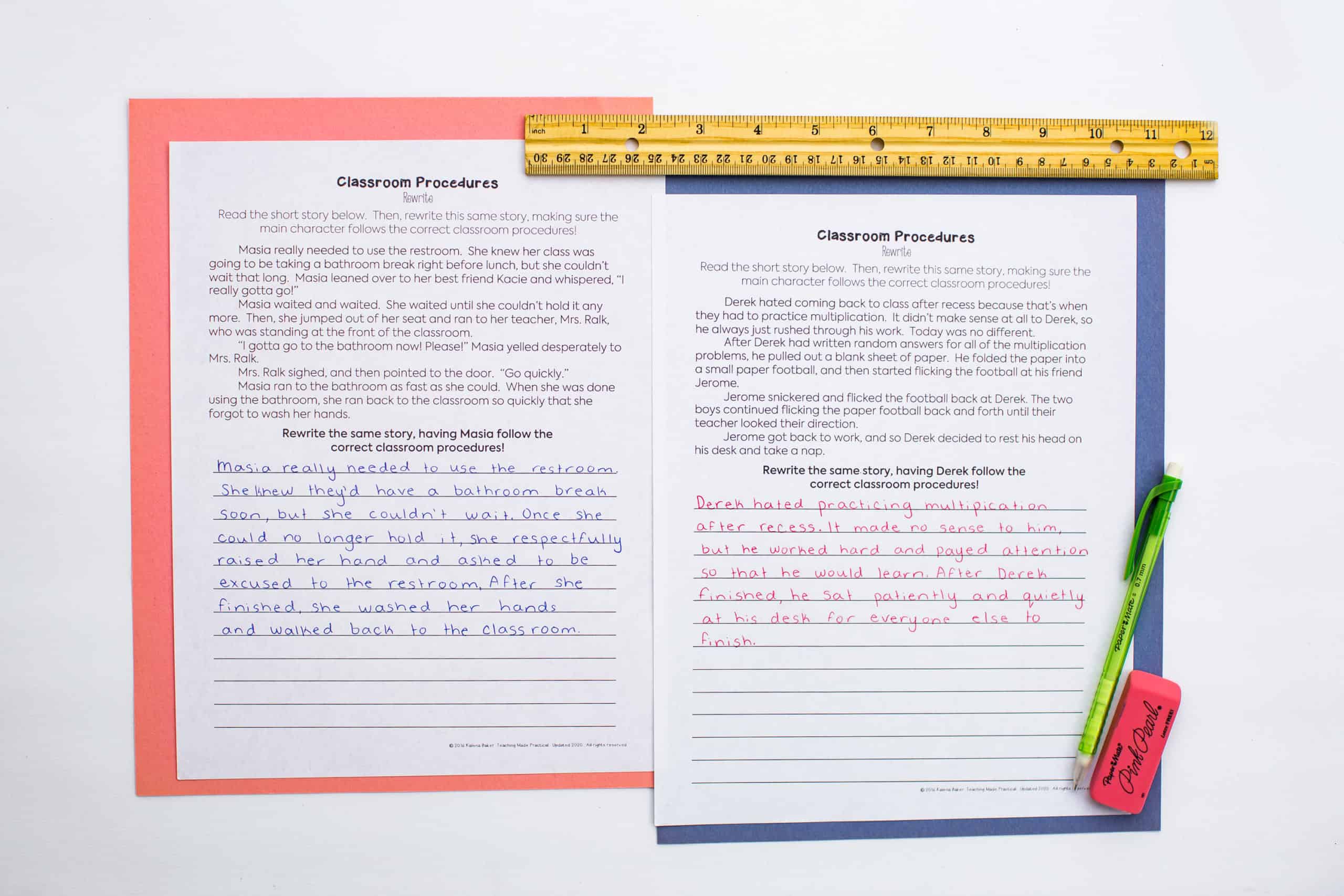 This resource for upper elementary is a fun way to teach and review classroom procedures
