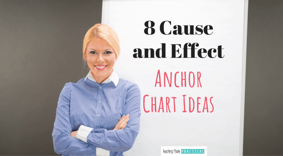 cause and effect anchor chart ideas for 3rd, 4th, and 5th grade students