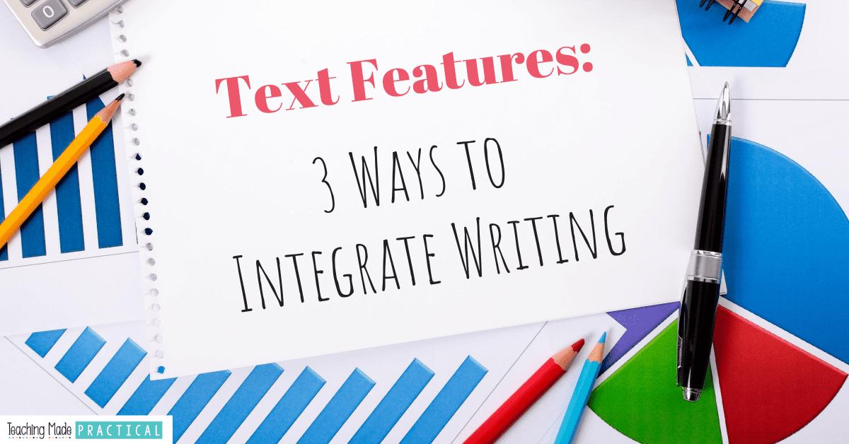 Too often we limit students by only teaching them to identify text features.  These activities that will help you integrate writing into your text features lessons will also give students a better understanding of text features.