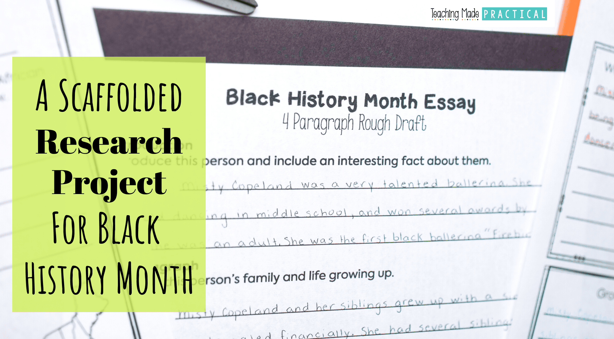 black history research project rubric