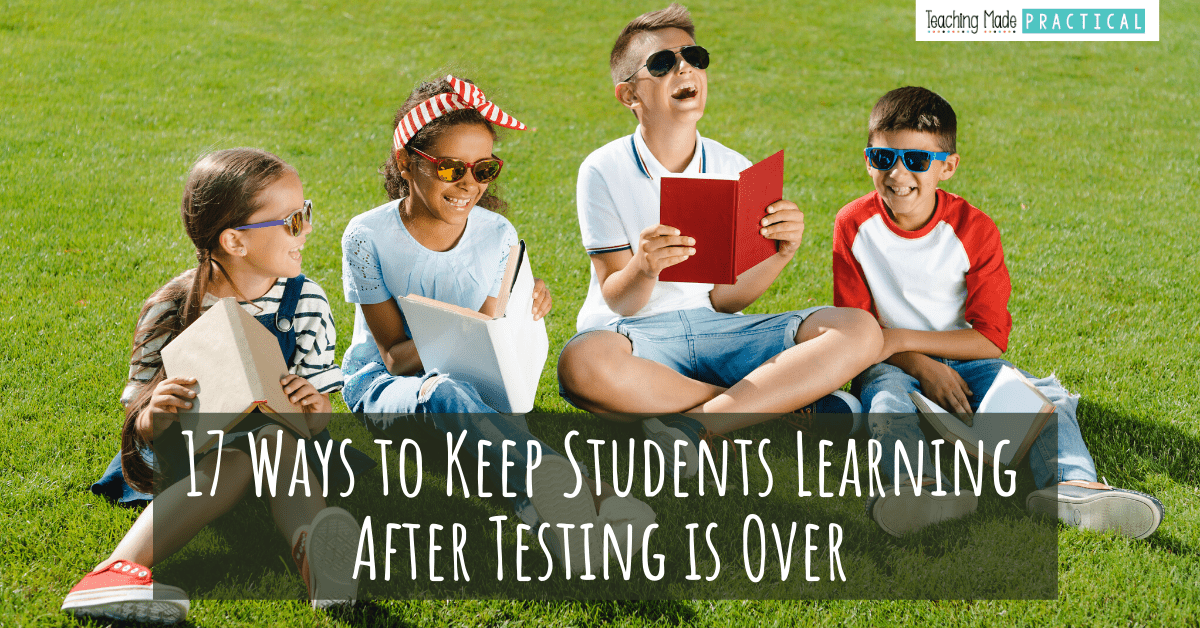 Ideas and activities for after standardized testing is over - and before the end of the school year