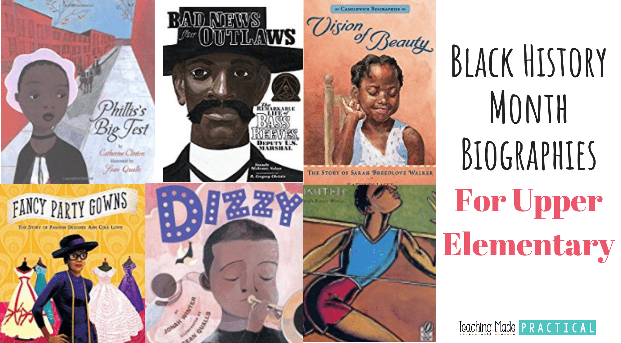 black history month biographies to teach upper elementary students about inspiring African Americans