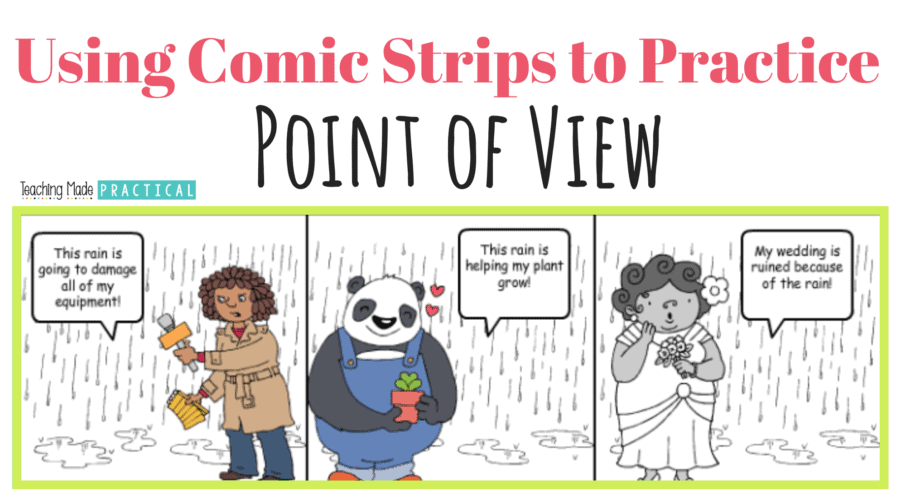 using an online comic strip program for a fun point of view lesson