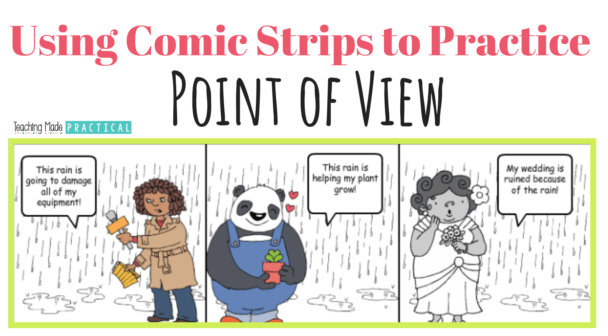 using an online comic strip program for a fun point of view lesson