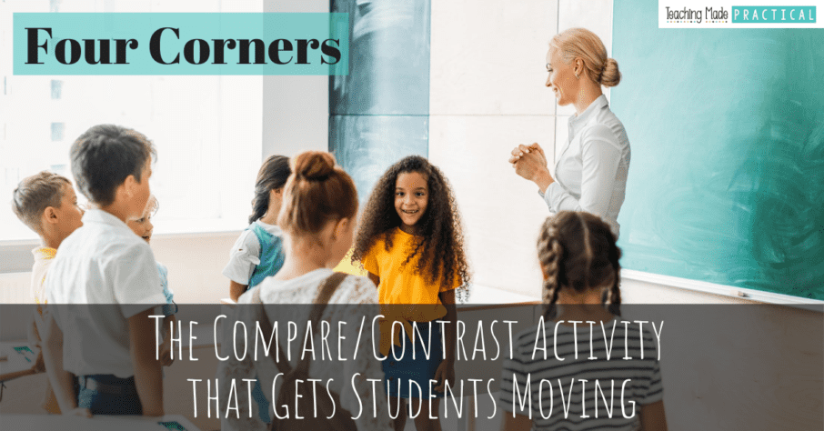 A compare and contrast lesson for upper elementary using Four Corners