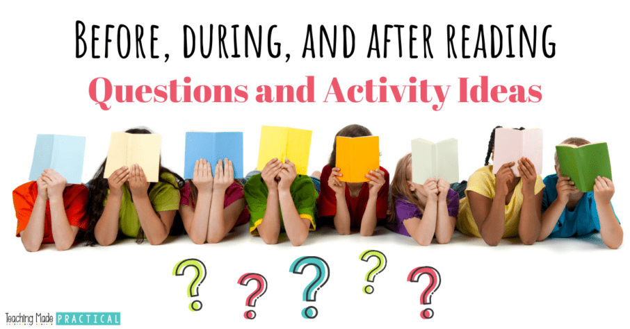 reading picture books - activity ideas and questions while reading with 3rd, 4th, and 5th grade students