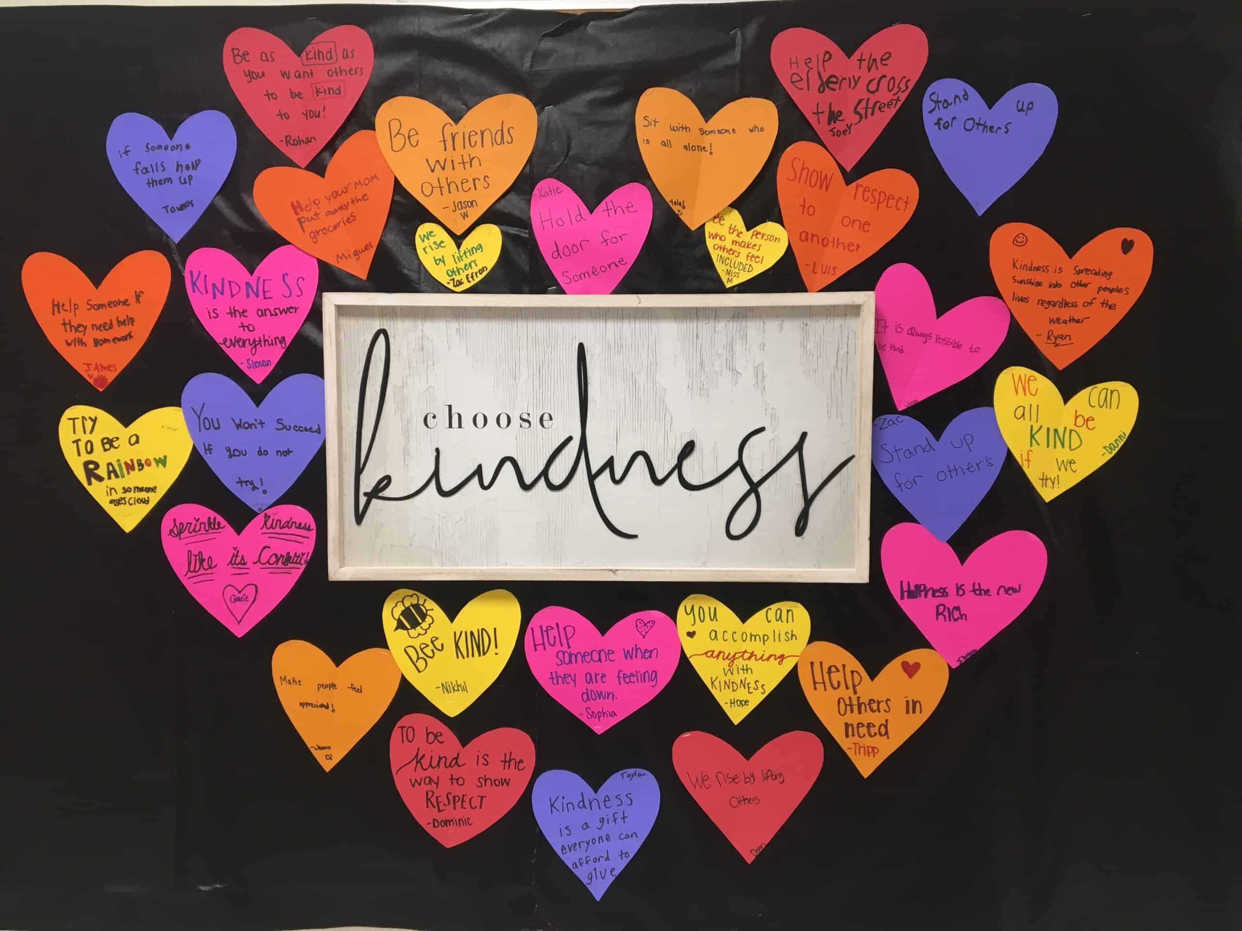 a kindness bulletin board to inspire kindness with your 3rd, 4th, and 5th grade students