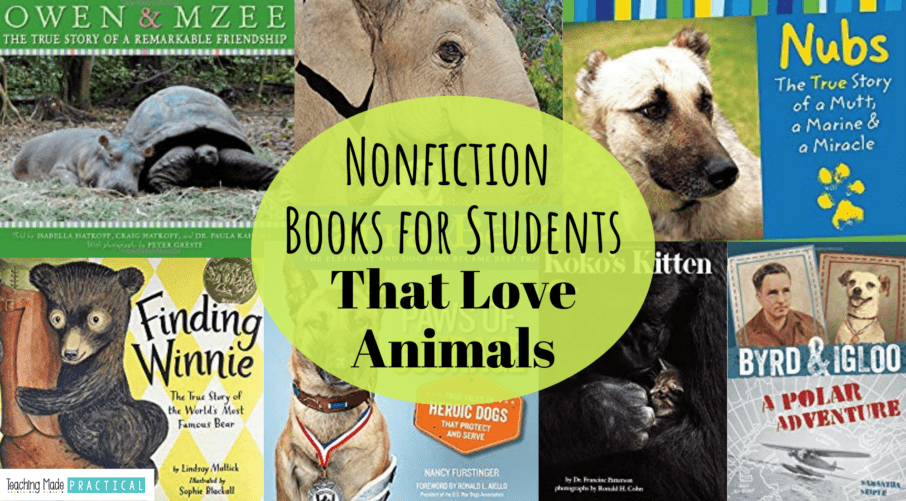The Best Nonfiction Books for 3rd, 4th, and 5th Grade Students that Love Animals