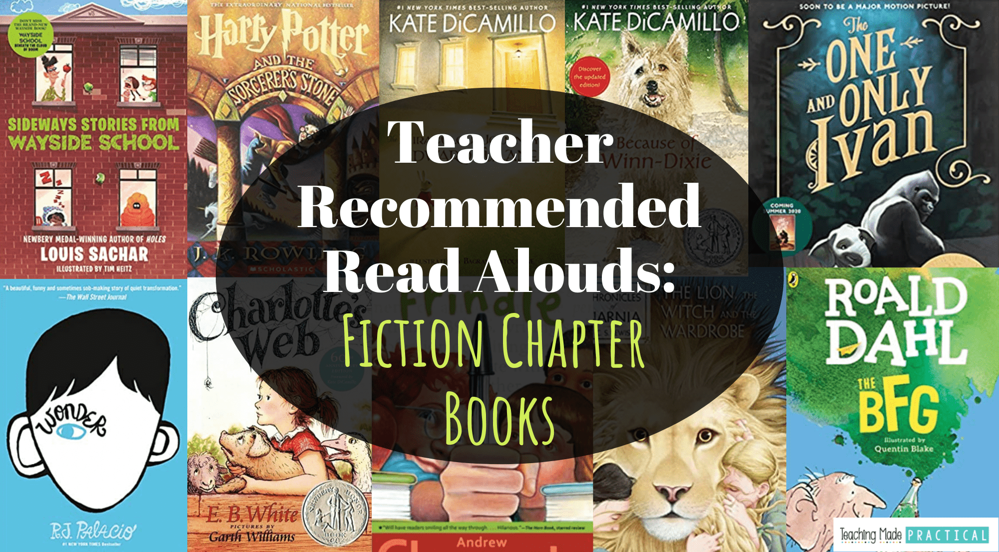 The best fiction chapter book read alouds for 3rd grade, 4th grade, and 5th grade students