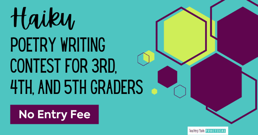 Haiku poetry writing contest 2022 3rd, 4th, and 5th grade