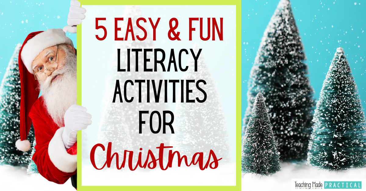 5 Easy and Fun Literacy Activities for Christmas for 3rd, 4th, and 5th grade