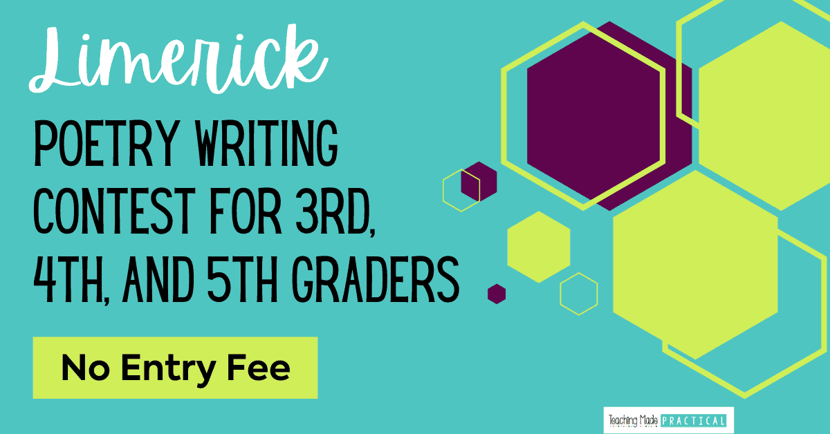 Poetry Contest Limerick for 3rd, 4th, and 5th Grade