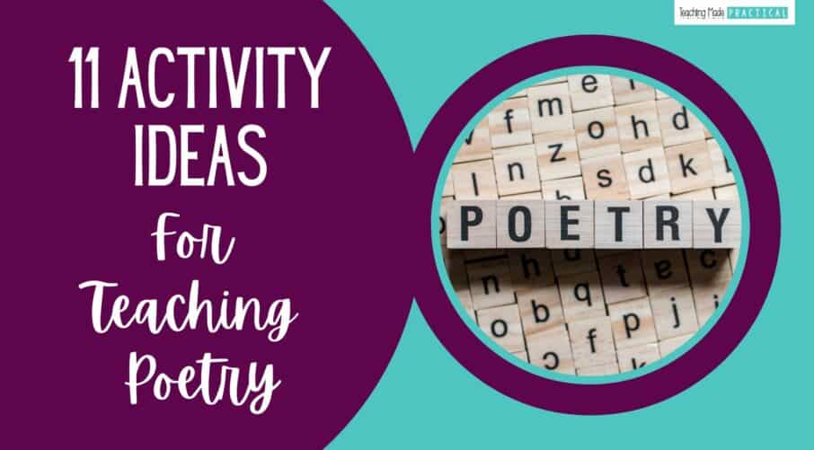 These low prep activity ideas are a great way to help your upper elementary students celebrate National Poetry Month!