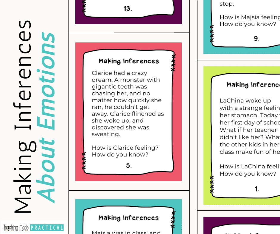 Making Inferences Task Cards for Upper Elementary