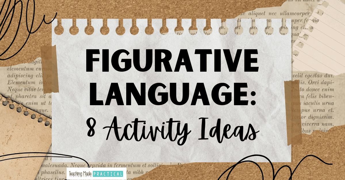 8 figurative language activity ideas to help 3rd, 4th, and 5th grade students practice figurative language