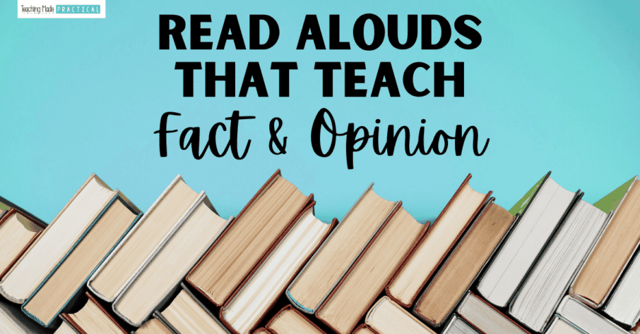 Read aloud books that teach fact and opinion to 3rd, 4th, and 5th grade students