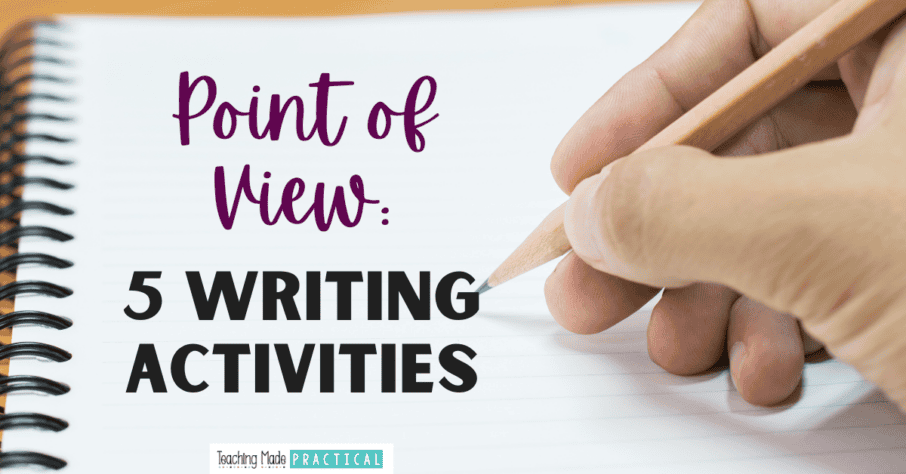 point of view writing prompts for 3rd, 4th, and 5th grade