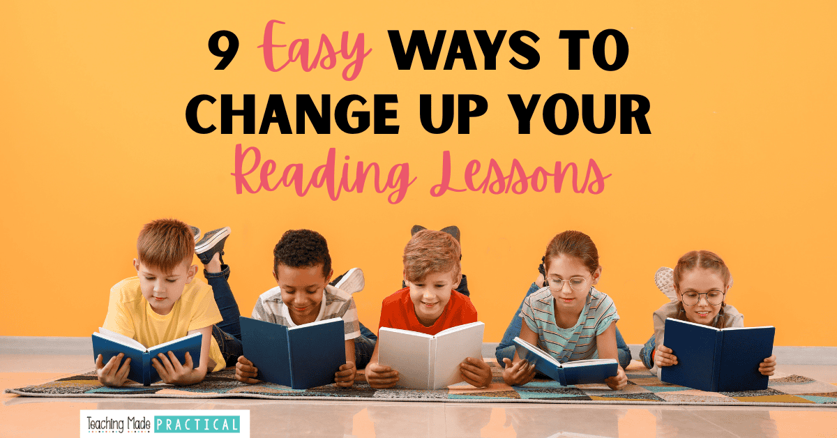 Ideas to change up your upper elementary reading lessons (third, fourth, and fifth grade) - alternatives to round robin reading